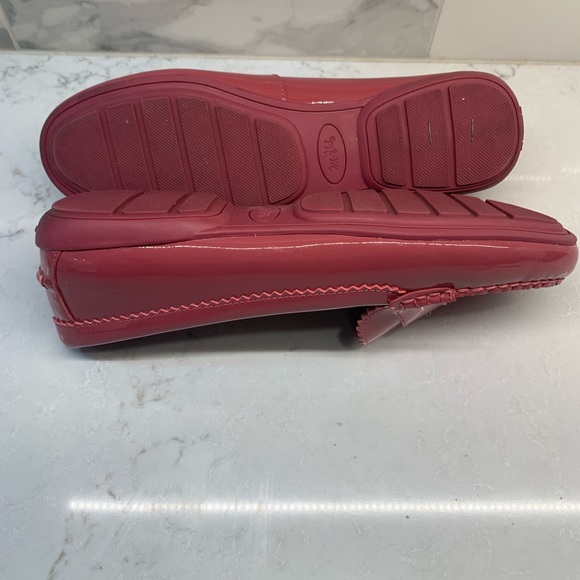 RARE Coach Odette Pink Patent Leather Loafers Shoes Size 9.5 - Picture 6 of 6
